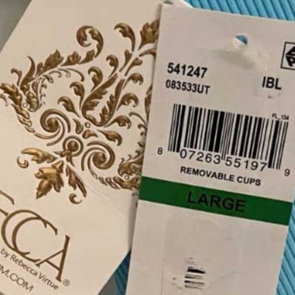 Becca by Rebecca Virtue Sophie Strappy Ladder Cutout Swimsuit in Black Large 75 - Picture 3 of 9